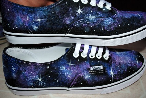 Galaxy Shoes Painted Vans MADE TO ORDER