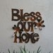 Wall Art Metal Bless Our Home Wall Hanging