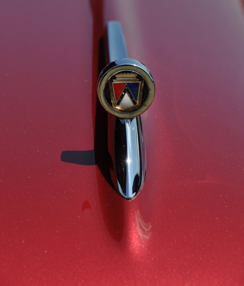 Vintage Ford Falcon Hood Ornament Chrome by kandrewsphotography