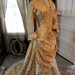 Antique Victorian Silk Brocade Wedding or Fancy Dress with Train