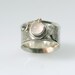 Ring - Rose quartz stone on a Sterling Silver Ring - will fit US size 3 3/4 (UK & Australia size G 1/2)