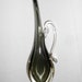 VASE: CRYSTAL Mid century modern smoked grey vase