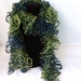 Ruffle Scarf, Green Denim READY TO SHIP