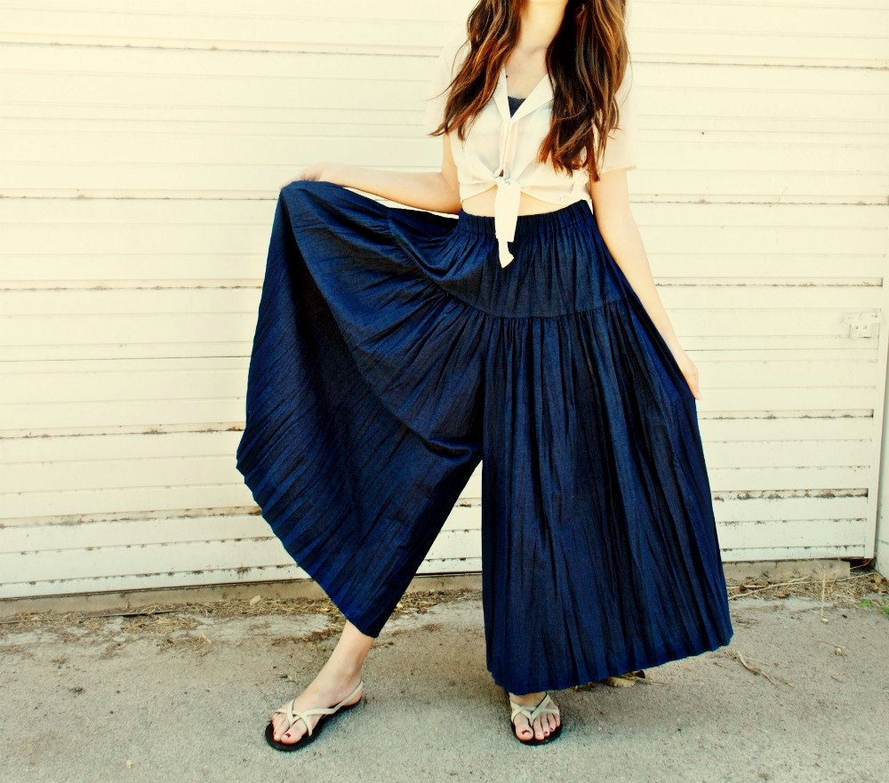 palazzo pants with skirt