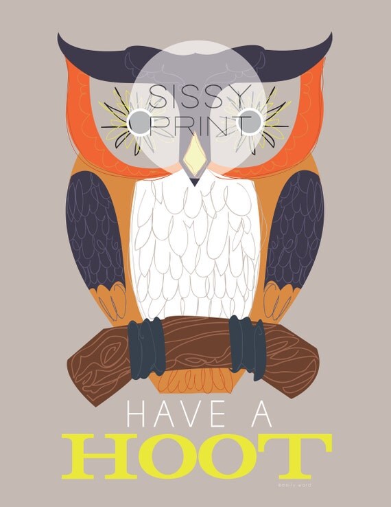 Have a Hoot playroom art
