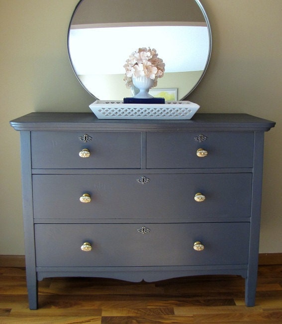 Dark Grey Painted Dresser