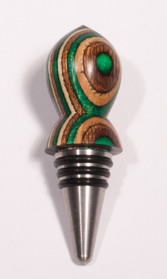 food for wax wood grade DaileyWoodworking brown Colorful wine wooden stopper bottle by