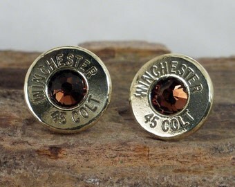 Bullet Jewelry - Winchester Colt 45 Bullet Earrings - Ultra Thin - Colt 45 - Old Smokey