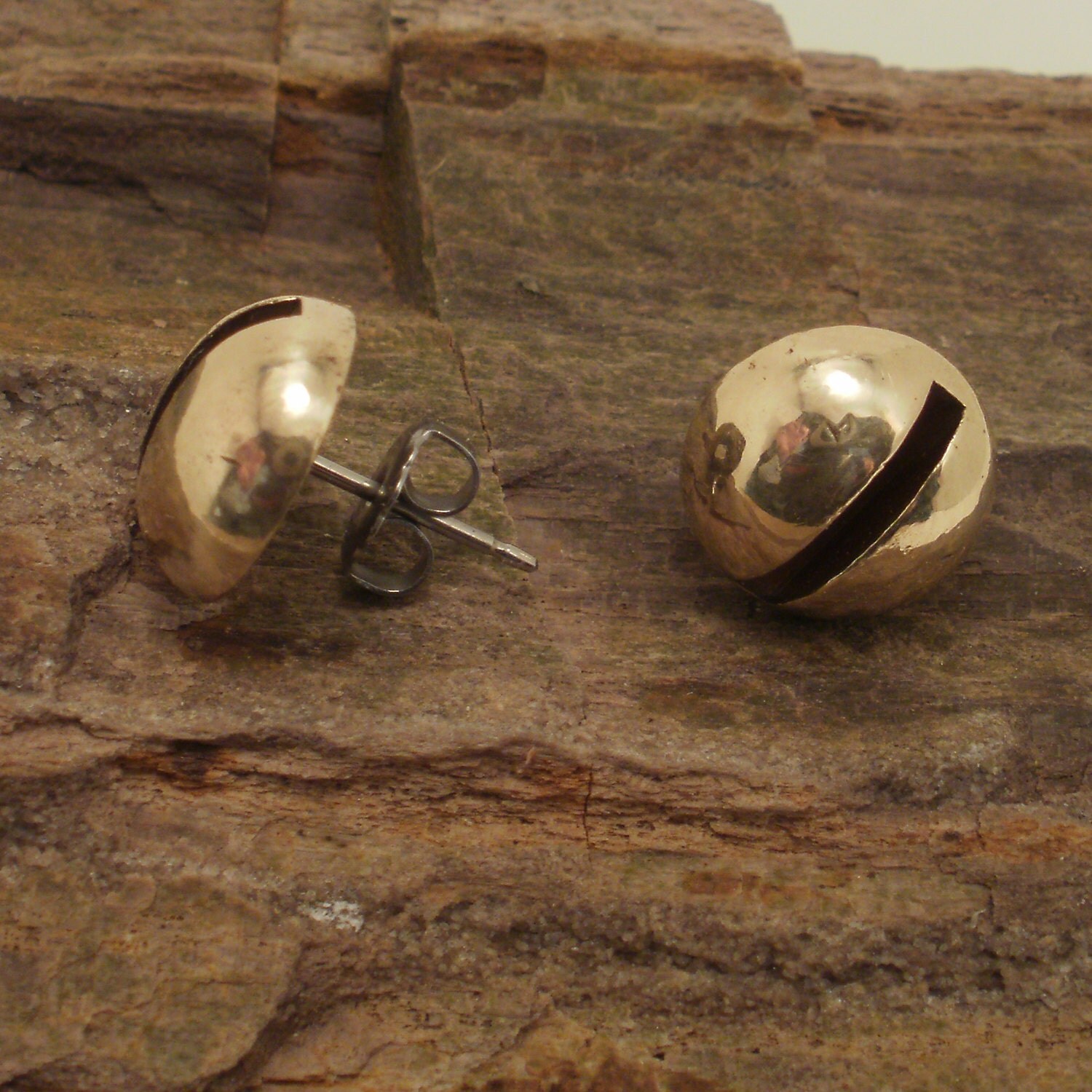 Screw Head Earrings Stud Earrings Brass