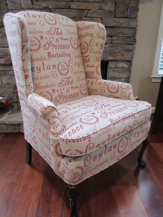 Items similar to Accent Chair - Script on Etsy