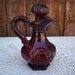 Vintage Avon Cape Cod Collection Burgandy Glass Cruet Circa 1976