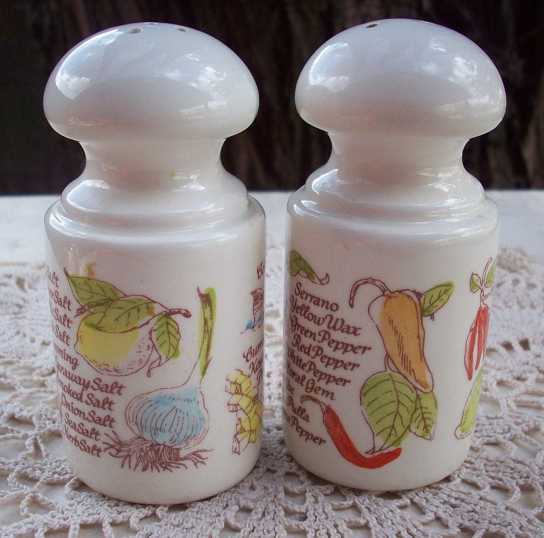 Vintage Avon Salt and Pepper Shakers 1981