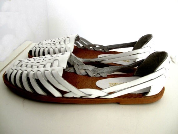 mens white huarache sandals