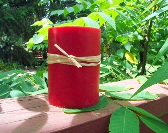 16oz 100% Soy Pillar Candle. Heavily Scented. Natural. Long Burning. Made To Order. Assorted Scent To Choose