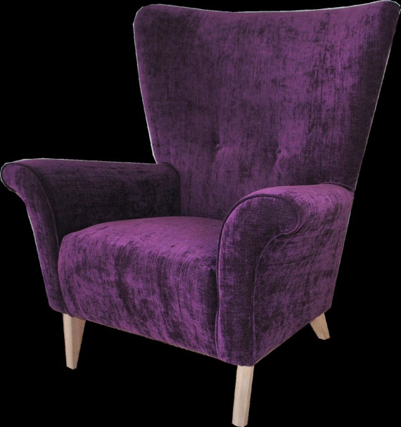 Items similar to Retro Wing Chair on Etsy