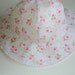 CUSTOM ORDER For Megan And Anna -- Floral Eyelet And Elephant Sun Hat Size 2 to 4 Years.