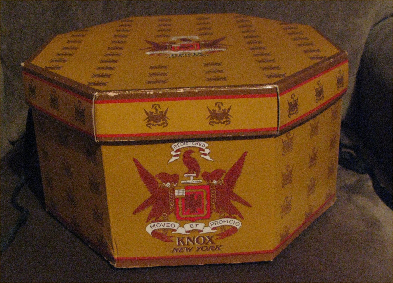 Vintage Knox New York Hat Box by wandascollection on Etsy