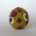 Green and Purple Spotted Tadpole - wool catnip toy