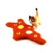 Orange Amoeba Wool Catnip Cat Toy