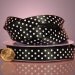 NEW 5/8" White Polka Dot on Black Satin Ribbon 3yds