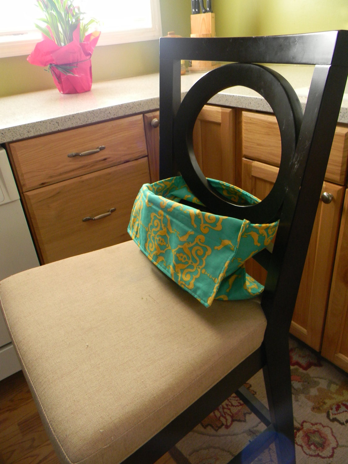 Fabric travel high chair by LittleOnesLove on Etsy