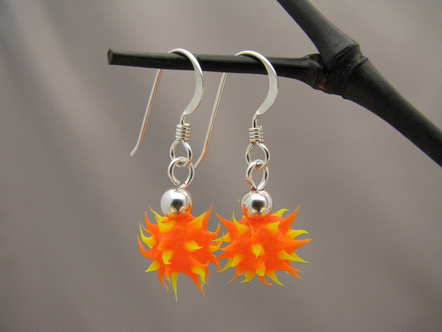 Rubber Spiked Earrings Kids Earrings Spike Earrings Girls