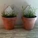 Set of Three Vintage Italian Tiles / Garden Markers