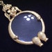 Magnifying Necklace, Vintage Dog Pendant, Whimsical Vintage Goldtone Poodle Dog Magnifier Pendant Necklace