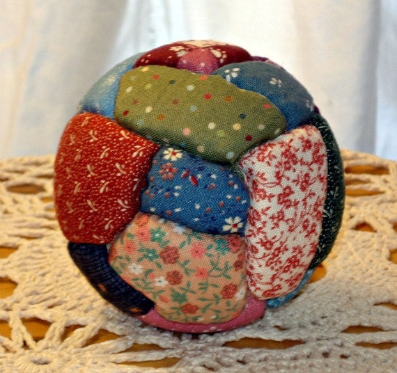 Crazy Quilt Ball Ornaments or Bowl Filler by AcornCottageStudio