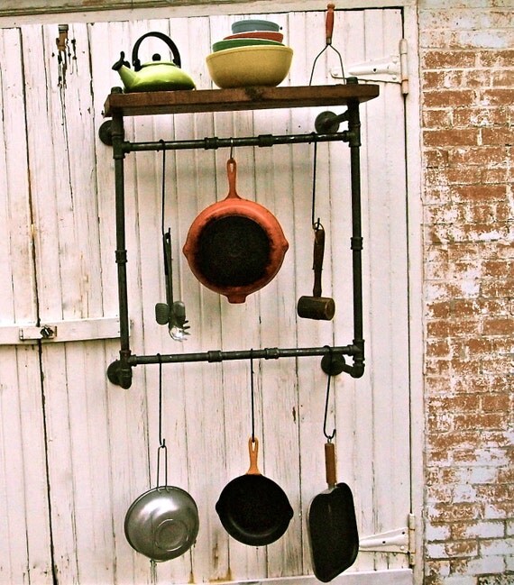 Items similar to Pot Rack Industrial Pipe on Etsy