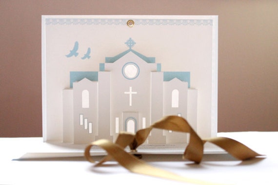 pop up church card template free download