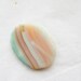 CUSTOM Stone Ring - Soft Nude with Teal