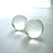 Quartz Crystal Balls Marbles Spheres Orbs - 2 Stones (Lot no. 445)