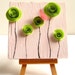 Wedding Anniversary or Birthday Gift for Her-Original Art On Upcycled Wood Block / Mixed Media