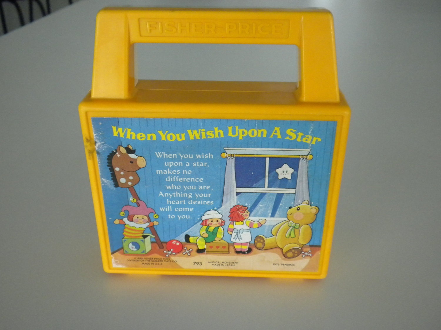 Fisher Price Music Box Radio 1980 When You Wish Upon A Star