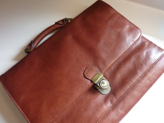 avenues in leather briefcase