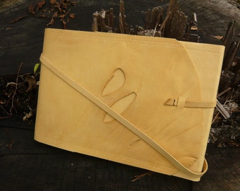Rustic Wraparound Journal - Leather binding