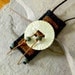 The Moon - Poem Keeper / Fiber Necklace / Amulet Bag / Secret Keeper