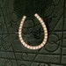 Victorian Paste Horseshoe Pin Brooch . Sterling .