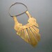 Tribal Breastplace Necklace . Huge Handmade Brass and Copper .