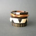 Vintage Bangle Stack . Horn Bone Brass Wood . Collection .