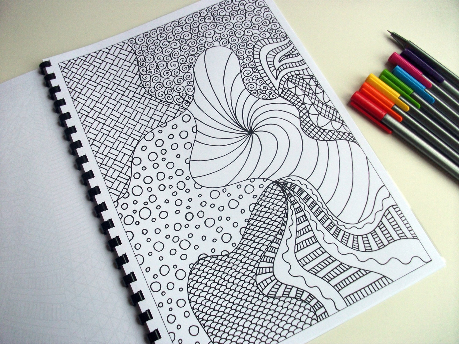 Items similar to Printable Coloring Page Zentangle