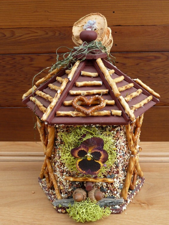 large edible birdhouses yurt with pansy by forthebirdsinnature large edible birdhouses yurt with pansy by forthebirdsinnature