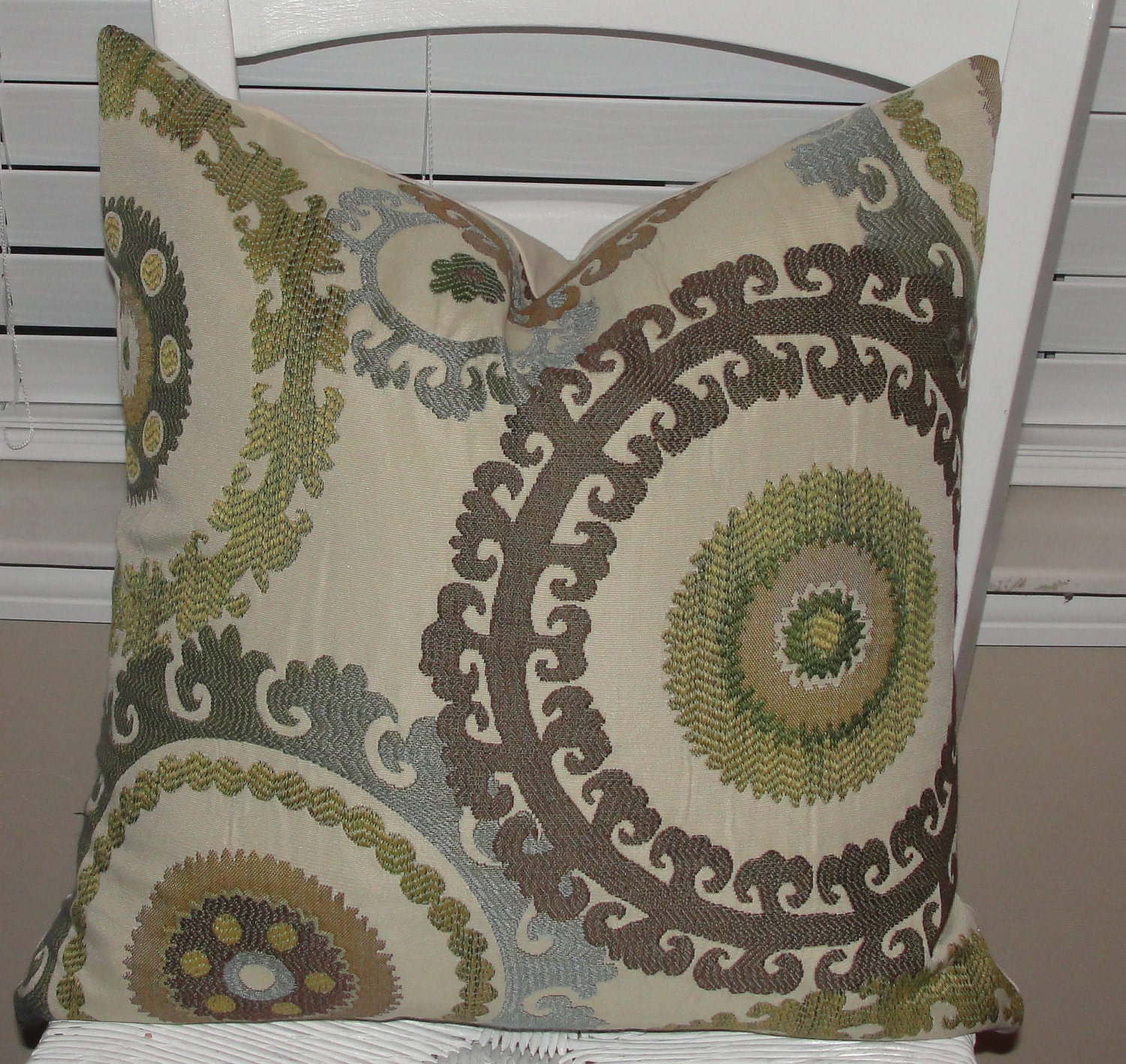 Designer Throw Pillow Cover 18x18 18x18 Jacquard