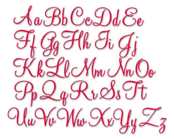 Instant Download Embroidery Font 230 5 sizes Machine