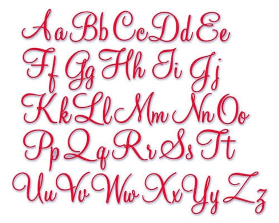 instant download embroidery font 230 5 sizes machine