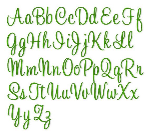 Instant Download Embroidery Font 215 Sizes 123 by elizabethk314