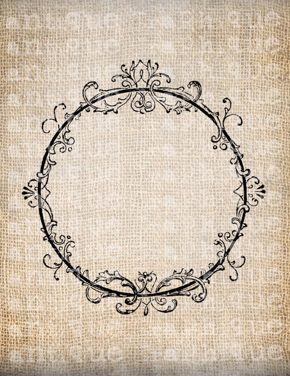 Antique Blank Fancy Ornate Victorian Frame by AntiqueGraphique