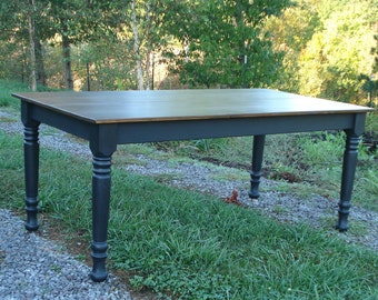 Rustic Kitchen Table, Distressed Farm Table