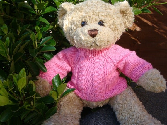 Knitting Pattern Teddy Bear Sweater for Build a Bear